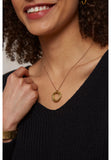 PEOPLE TREE Beaten Ring necklace brass D455UH