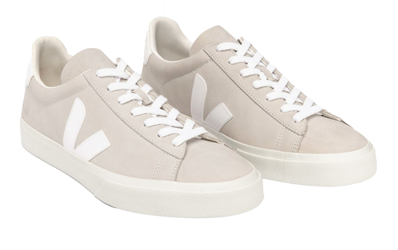 VEJA Campo Nubuck natural white women