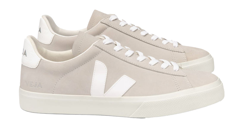 VEJA Campo Nubuck natural white women