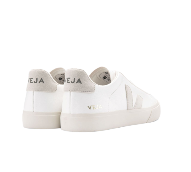 VEJA Campo chromefree leather white natural suede women