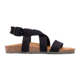 ZOURI Sand black sandals women
