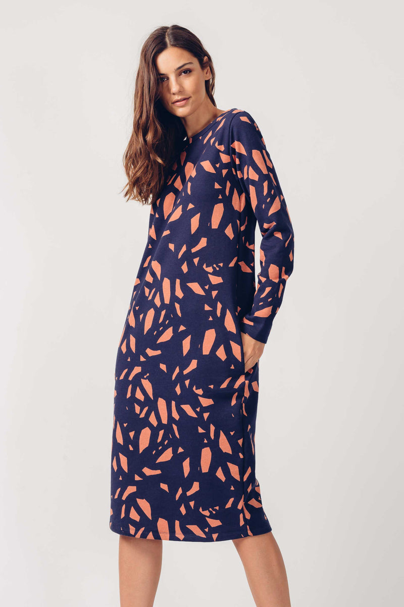 SKFK Aras Dress Terracotta Print women