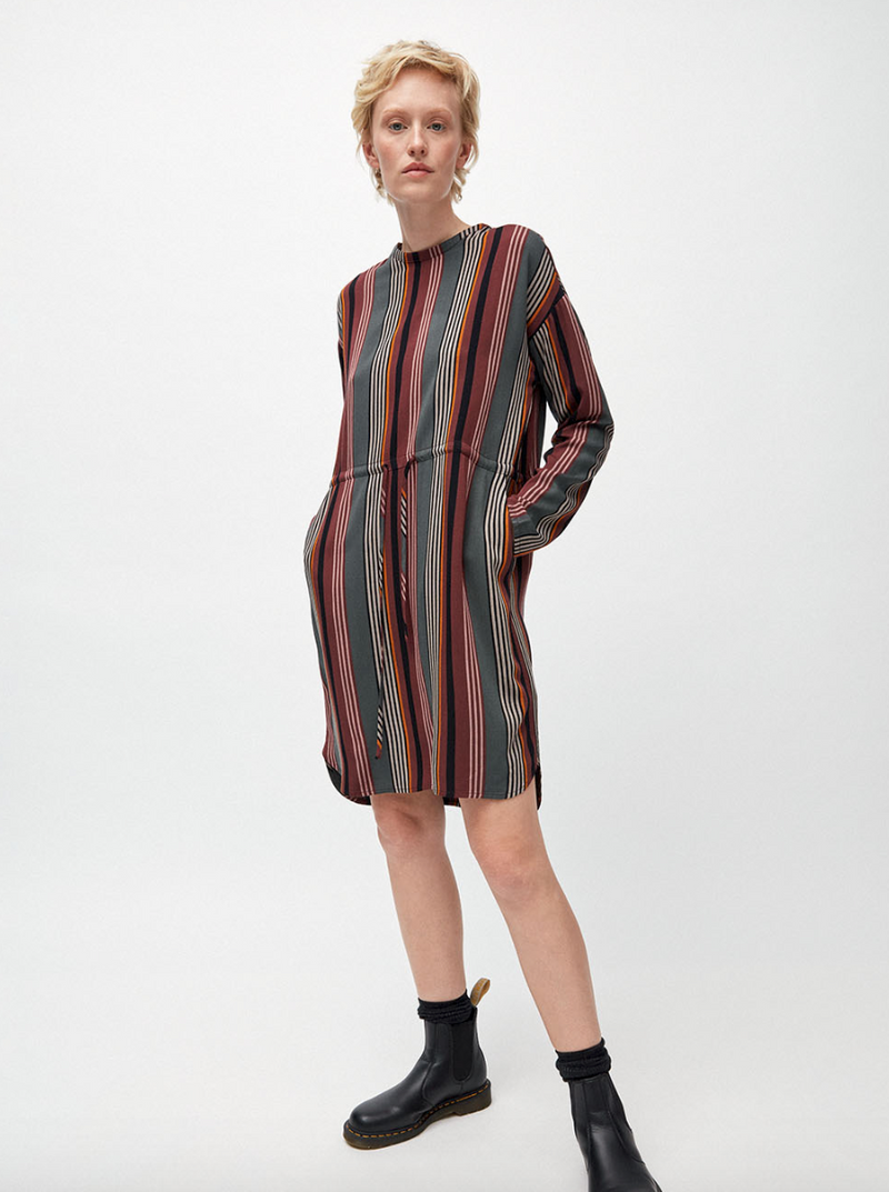 ARMEDANGELS Edurnaa Clustered Stripes dress