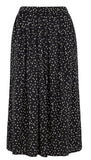 PEOPLE TREE Elisa Leaf Print skirt B261UF black