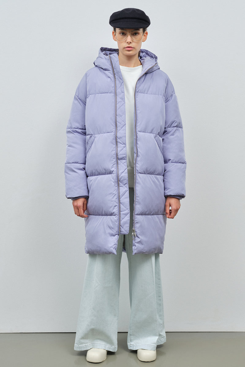 EMBASSY OF BRICKS AND LOGS Elphin coat lilac blue