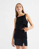 THINKING MU Tulipan skirt black women