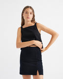 THINKING MU Tulipan skirt black women