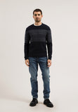 ARMEDANGELS Heritaa jumper depth navy mid grey