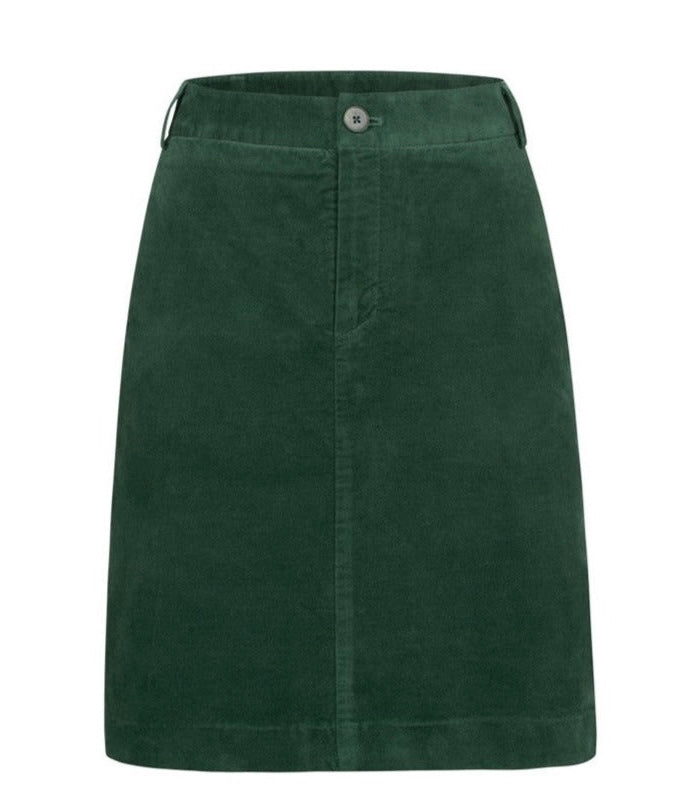 LANIUS 13342 Velvet skirt dark green 693 women
