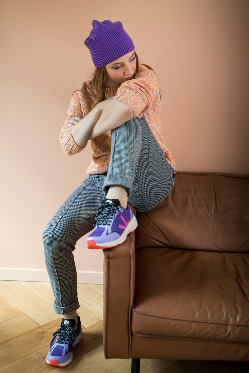 CHILLS & FEVER Sofia pants Pied de poule jaquard Women