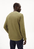 ARMEDANGELS Johaan waffle longsleeve oliva men