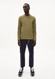 ARMEDANGELS Johaan waffle longsleeve oliva men