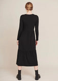 BASIC APPAREL Joline Frill dress black women