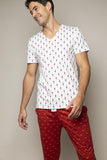 HAPPY PIJAMA Santa in Sunglasses unisex long pyjama