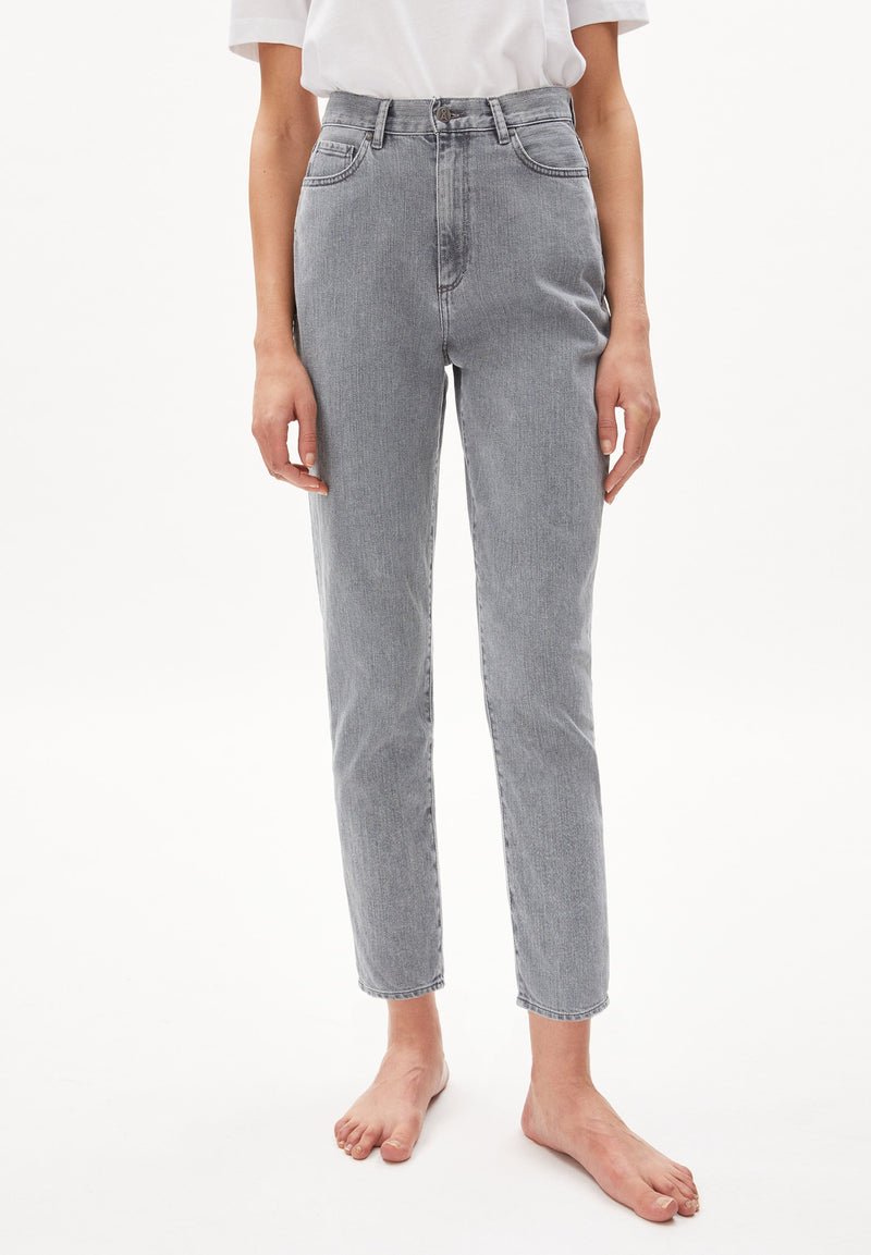 ARMEDANGELS Mairaa Mom Fit High Waist Fresh Grey women