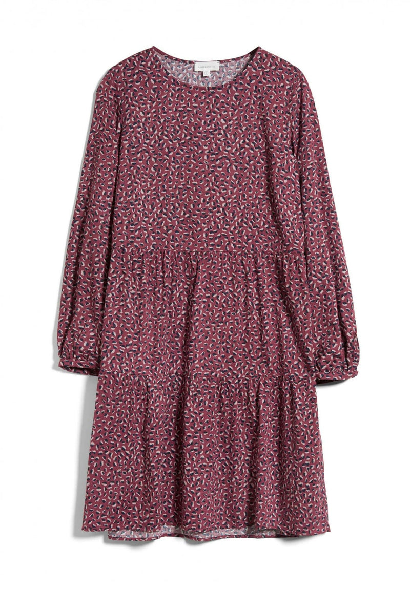 ARMEDANGELS Mirelaa Minifloral dress ruby red