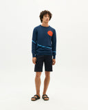 THINKING MU Sunset Guillaume knit jumper blue men