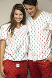 HAPPY PIJAMA Santa in Sunglasses unisex long pyjama