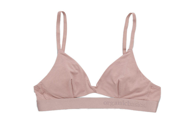 Organic Basics lite Bralette Dusty Rose