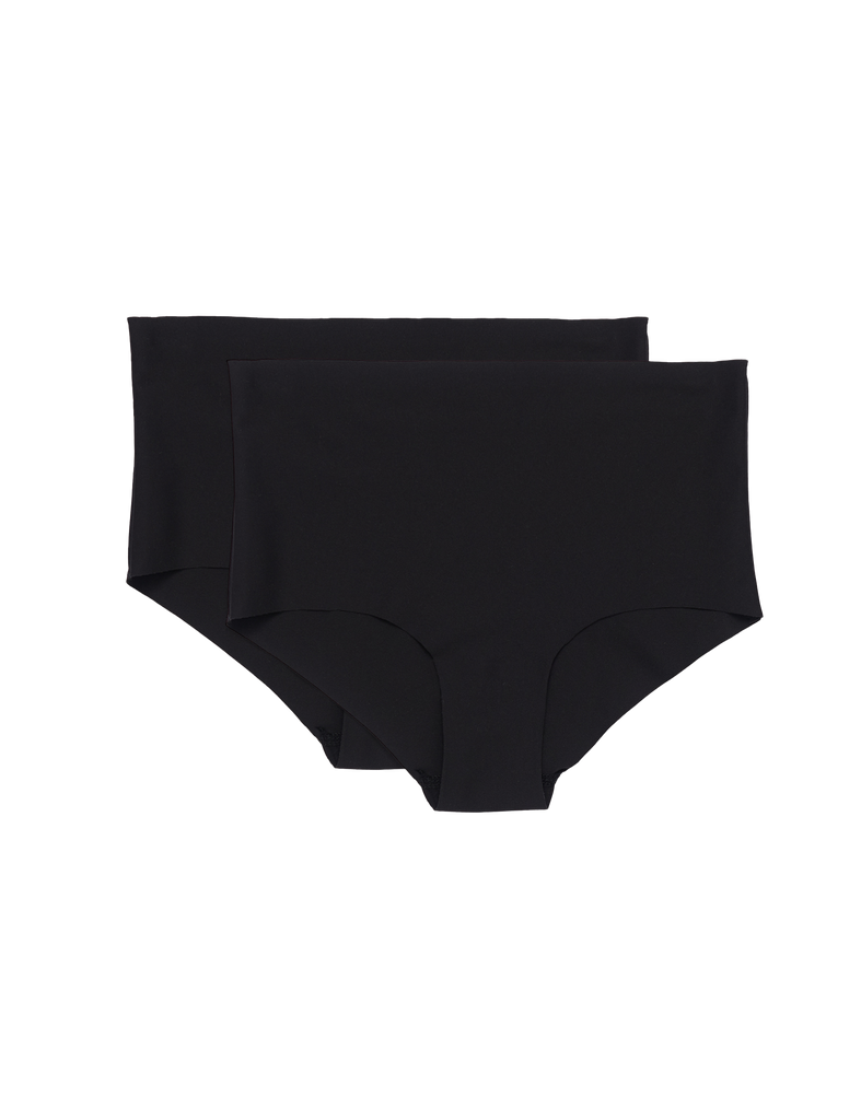 Organic Basics Invisible Cheeky High Rise 2-Pack Black