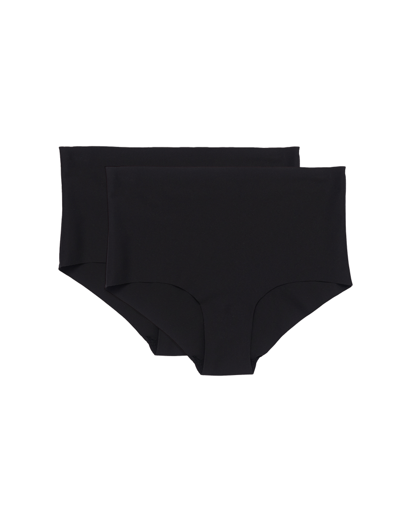 Organic Basics Invisible Cheeky High Rise 2-Pack Black