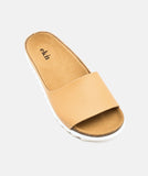 ekn Palm sandal cognac vegan women
