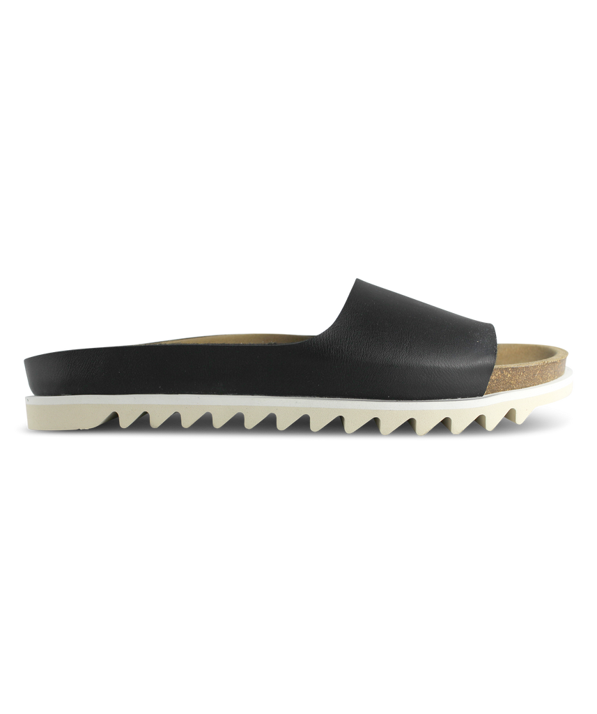 ekn Palm sandal black vegan women