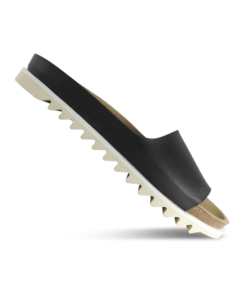 ekn Palm sandal black vegan women