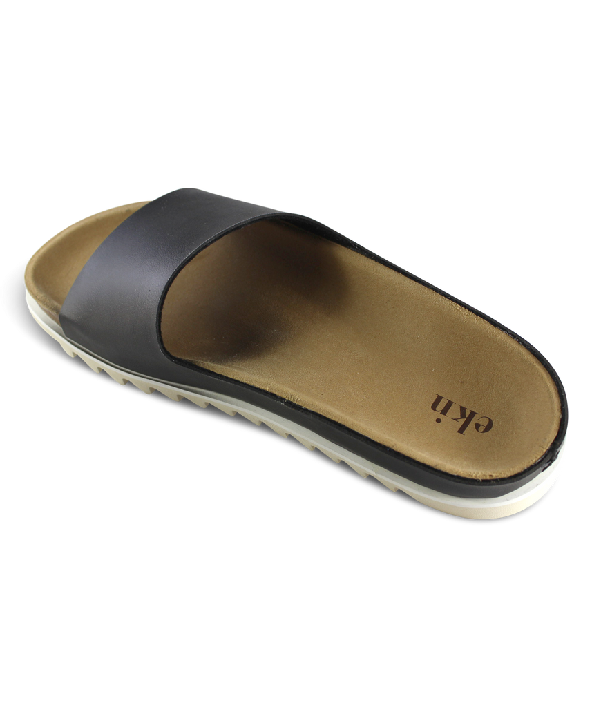 ekn Palm sandal black vegan women