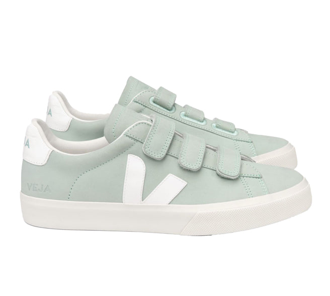 VEJA Recife Nubuck Matcha White Women