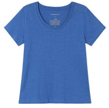 THINKING MU Regina Hemp T-shirt heritage blue women