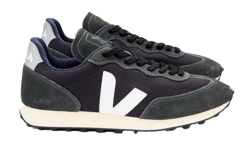 VEJA Rio Branco Alveomesh Black White Oxford Grey Women