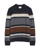 ARMEDANGELS Saato jumper depth navy dark caramel