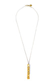 PEOPLE TREE Square drop necklace brass Y454UA