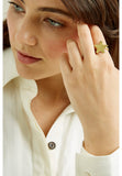 PEOPLE TREE Star ring brass Y472UA