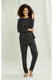 PEOPLE TREE Stars pyjama trousers B424UF black