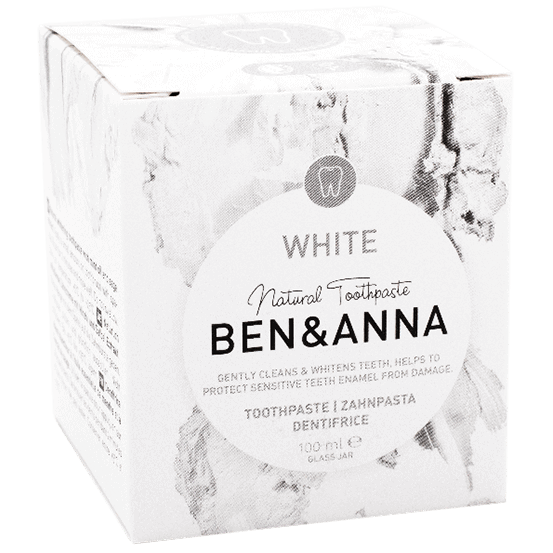Ben & Anna Toothpaste jar white