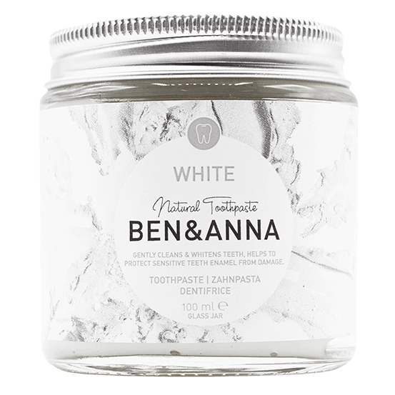Ben & Anna Toothpaste jar white