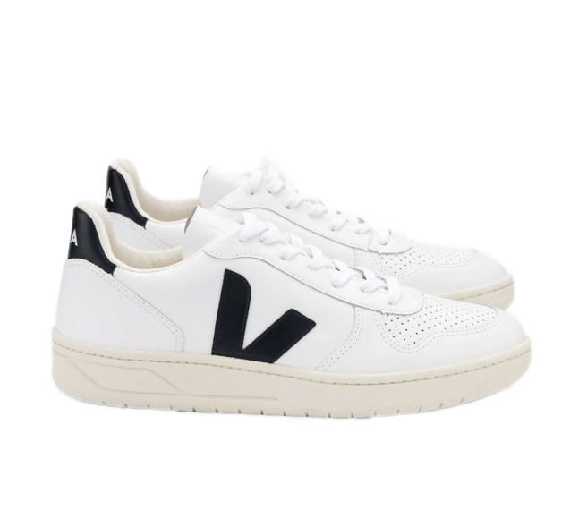 VEJA V-10 Extra White Black Men