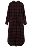 ARMEDANGELS Vaalborg Winter check dress port wine