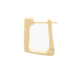 Wildthings Collectables Basic rectangle hoop gold plated single piece