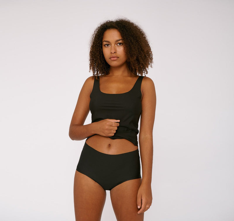 Organic Basics Invisible Cheeky High Rise 2-Pack Black