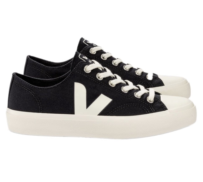 VEJA Wata II low canvas black pierre women