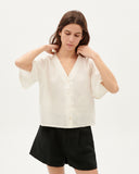 THINKING MU White hemp Libelula blouse women