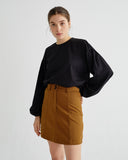 THINKING MU Caramel Rhea skirt Women