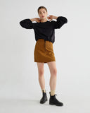 THINKING MU Caramel Rhea skirt Women