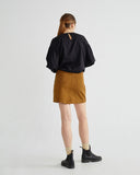 THINKING MU Caramel Rhea skirt Women