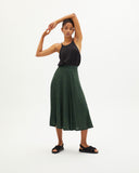 THINKING MU Green Chamaleon Lavanda skirt