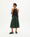 THINKING MU Green Chamaleon Lavanda skirt
