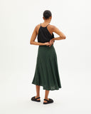 THINKING MU Green Chamaleon Lavanda skirt